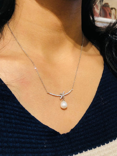 925 Silver Pearl Sleek Chain